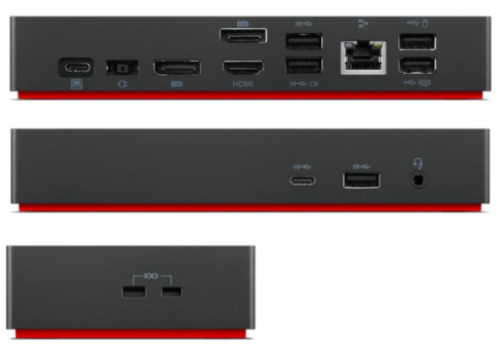 Lenovo ThinkPad Universal USB-C Dock - Type 40AY with 4K Ethernet DisplayPort