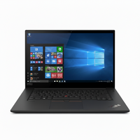 Laptop with Windows operating system on the screen on a white background